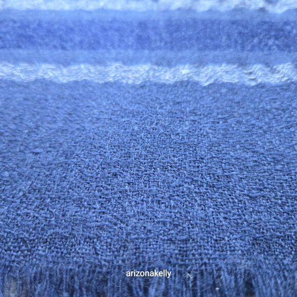 NWT Inouitoosh Wool Scarf Inoui Editions Blue White - Picture 8 of 16
